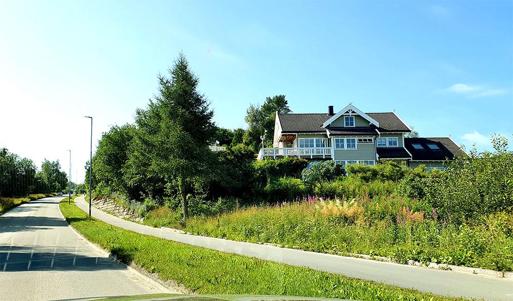 Bilde fra sørside - front