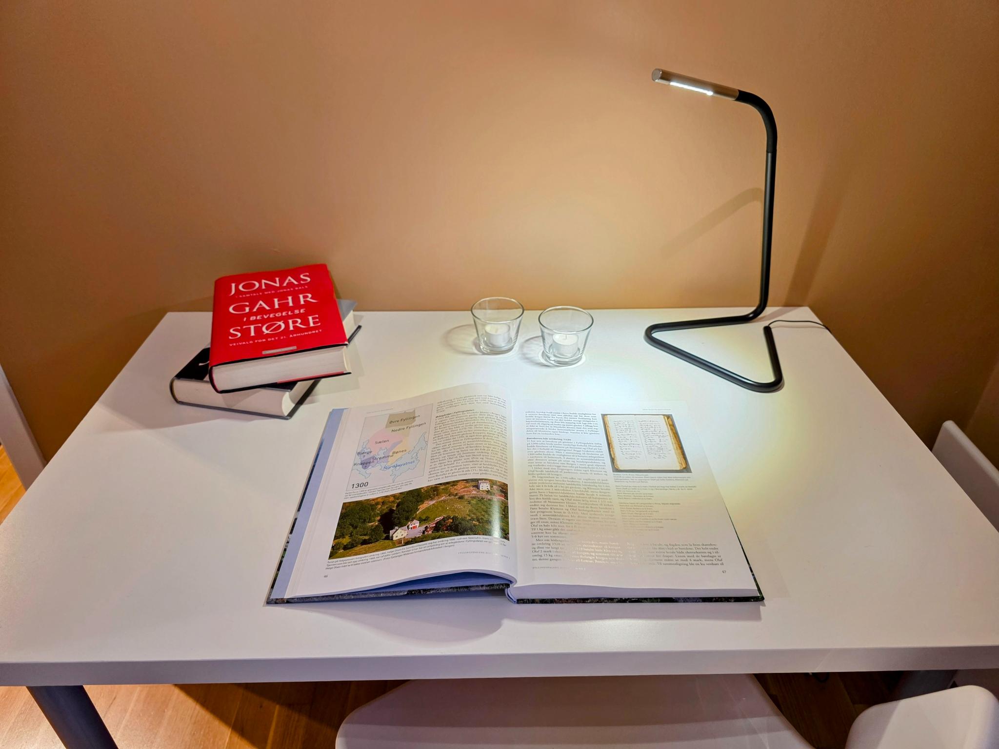 Skrivebord med god belysning