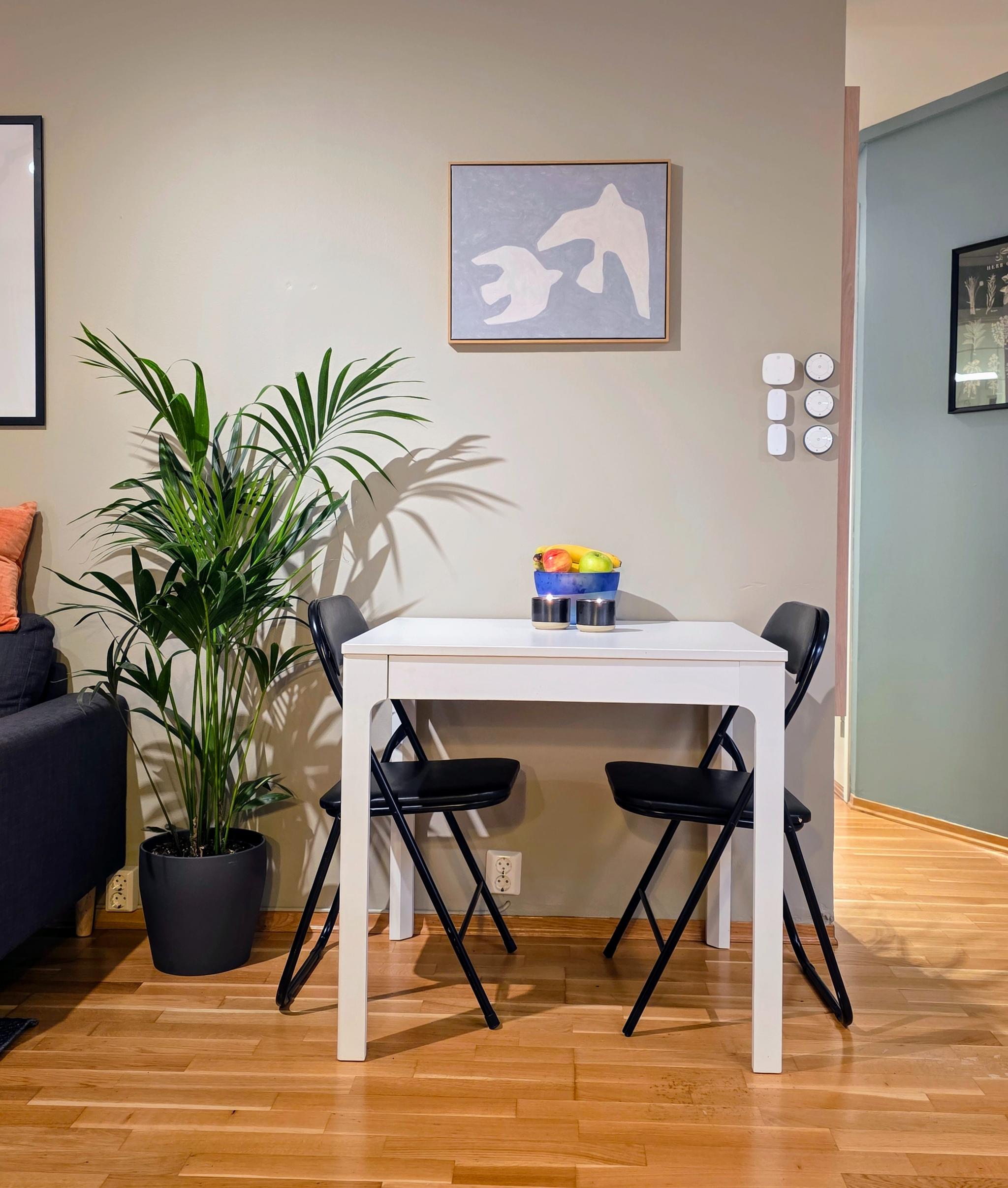 Spisebord som kan trekkes ut