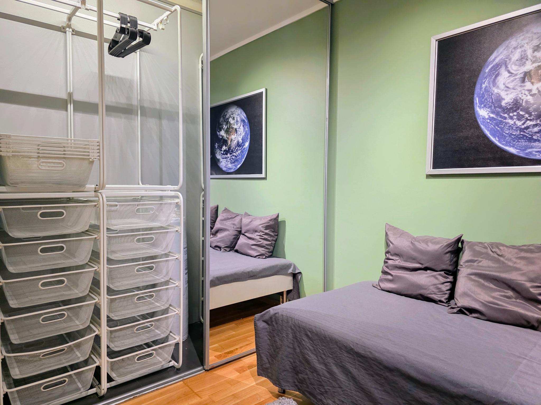 3 meter skyvedørsgarderobe med belysning