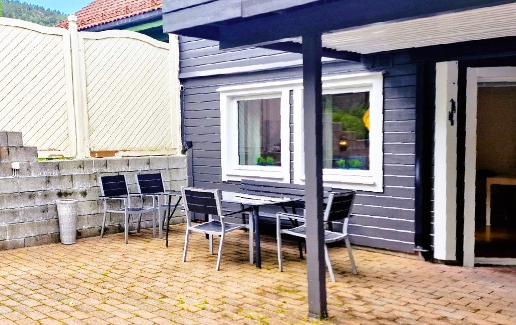 Fin og usjenert uteplass