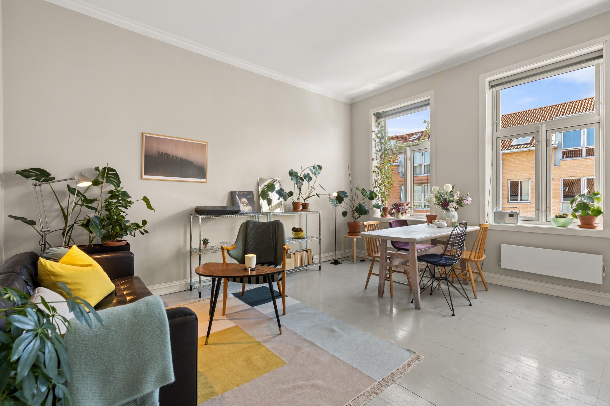 Stor takhøyde i leiligheten