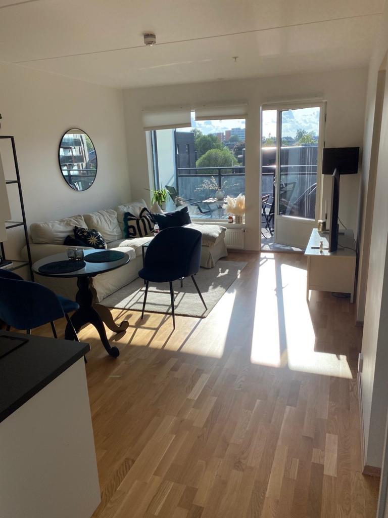 Stue med utgang til balkong