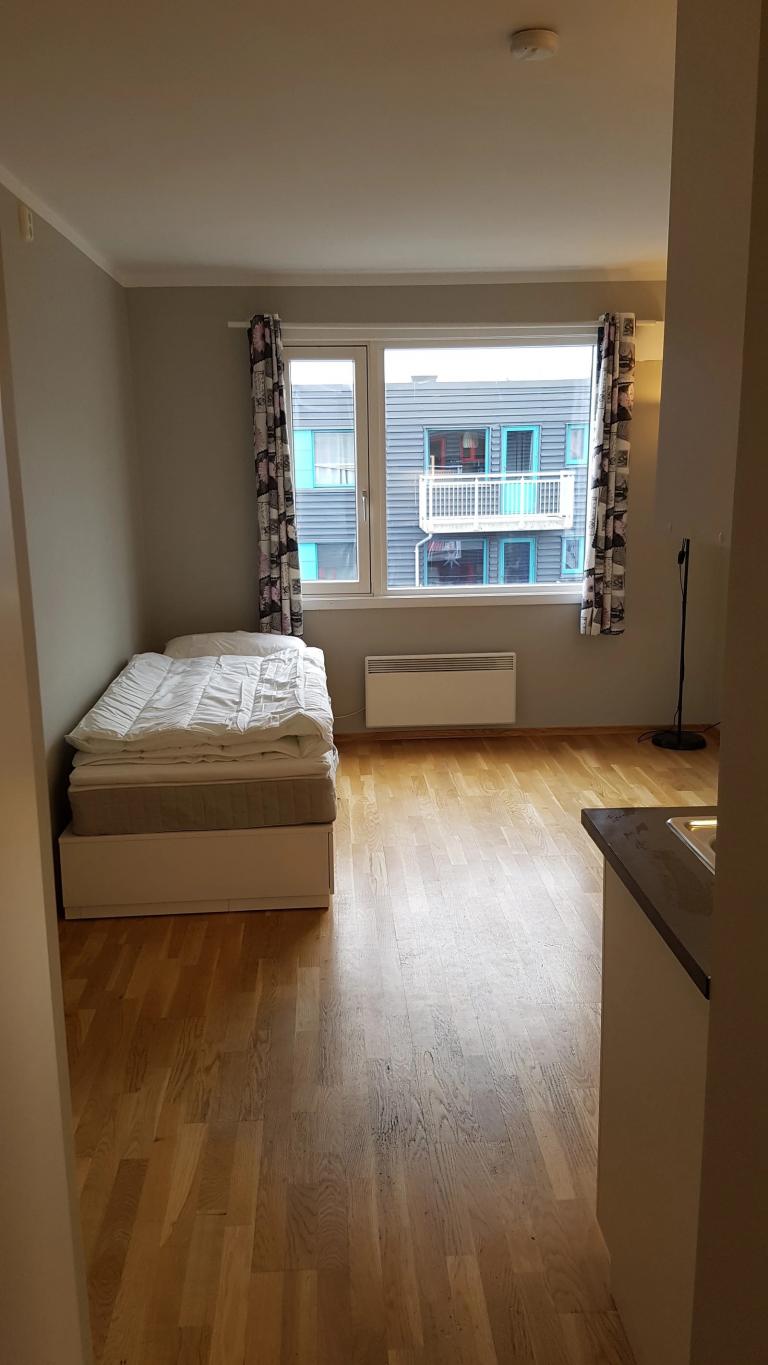 Hybel sett fra inngangen