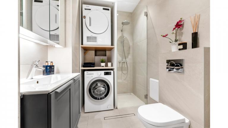 Baderom, totalrenovert i 2020.