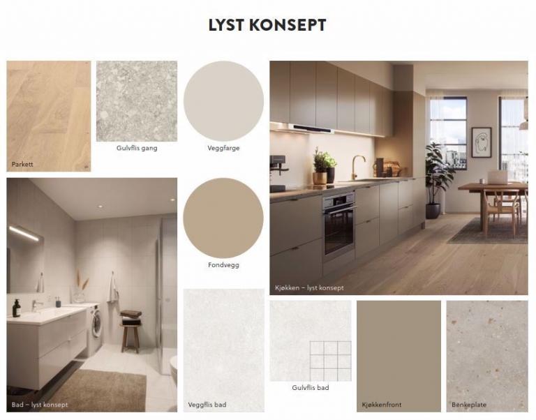 Fargevalg i leiligheten