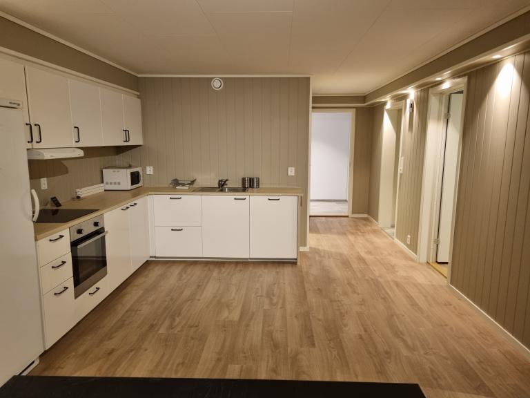 Kjøkken med oppvaskemaskin