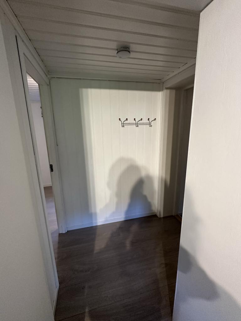 Gang mellom stue og soverom.