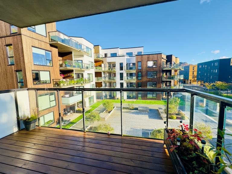 Utsikt over fellesområdet