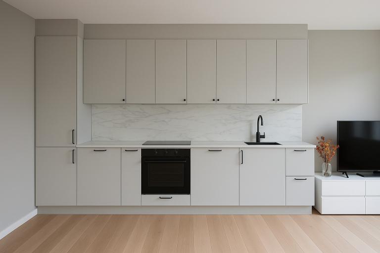 Kitchen shown is an illustration; the same model will be installed