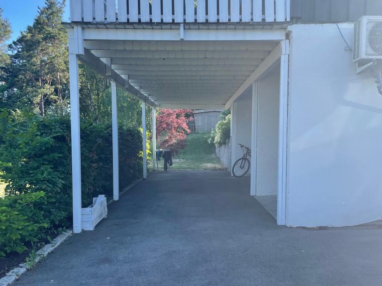 Uteområdet foran leiligheten