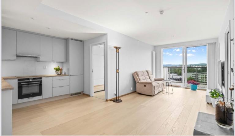 Praktisk løsning med god plass til møbler 