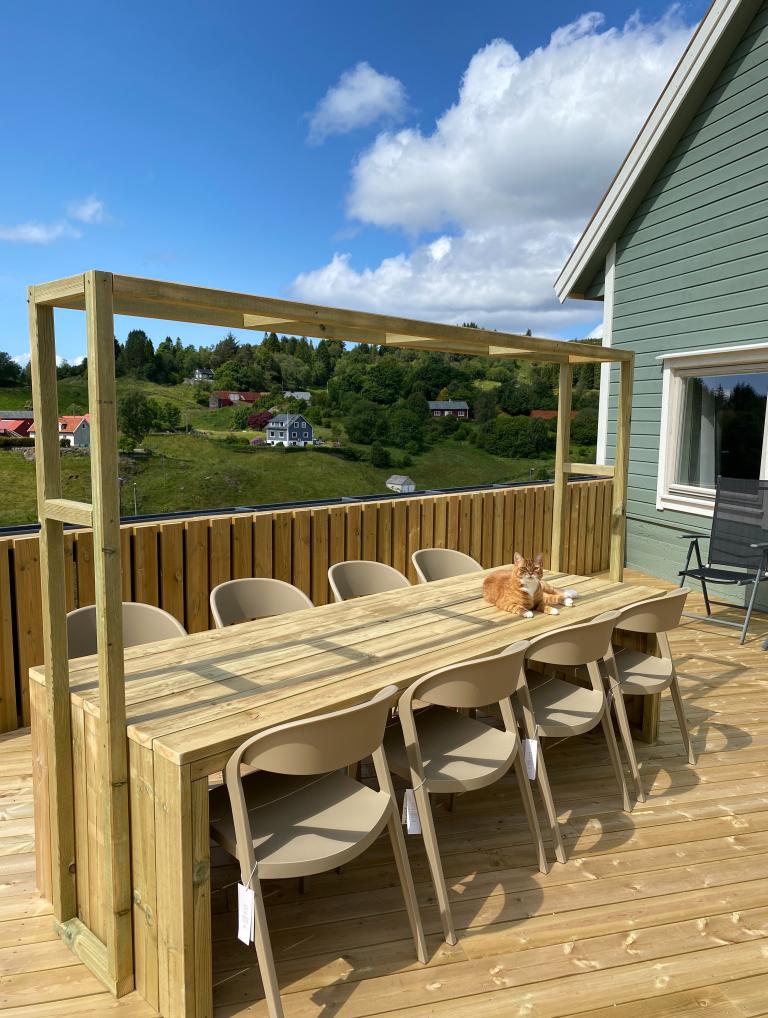 God størrelse og skjerming på tilhørende terrasse. 