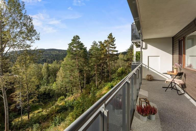 Balkong illustrasjon (Møbler ikke inkludert)