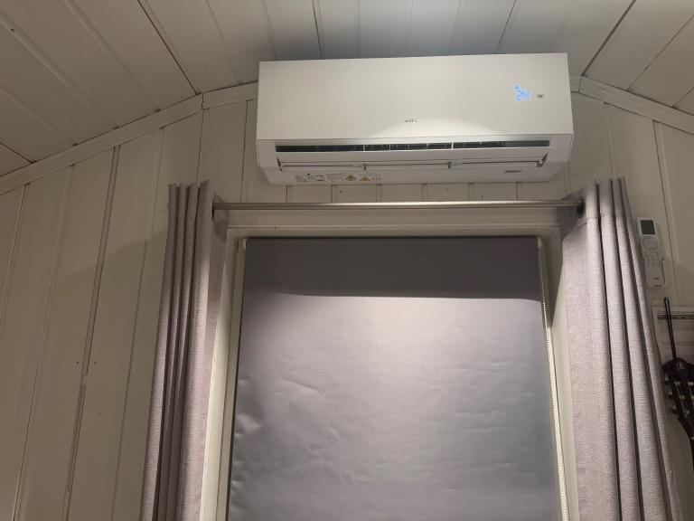 Nylig installerte varmepumpe 