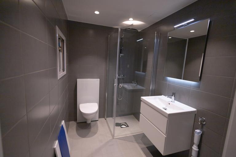 Bad med opplegg til vaskemaskin