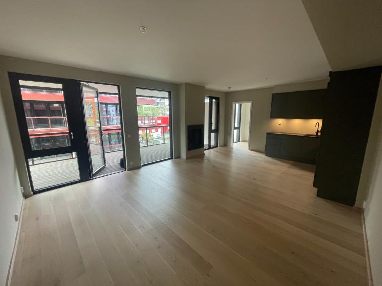 Åpen stue/kjøkkenløsning